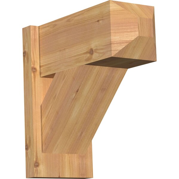 Ekena Millwork Traditional Craftsman Smooth Outlooker, Western Red Cedar, 7 1/2"W x 16"D x 16"H OUT08X16X16TRA04SWR - main